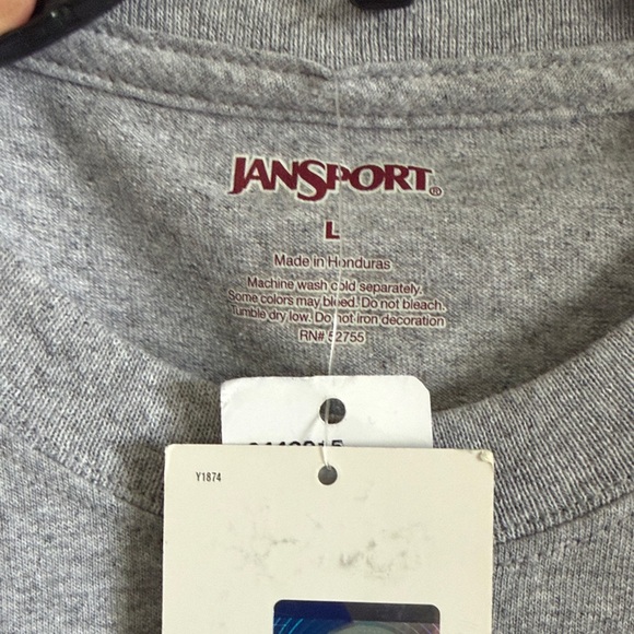 Jansport Gray and Gold University T-Shirt - Picture 5 of 5